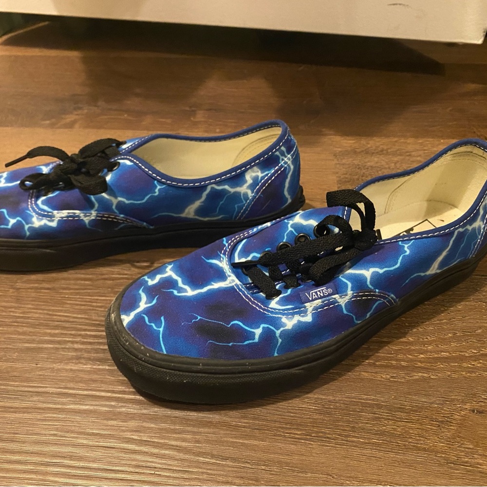 Vans Lightning Print low top skate Shoes - Blue